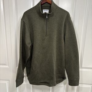 Old Navy Fleece Pullover Men’s XXL Tall Green Half Zip Outdoor Cozy Soft Warm